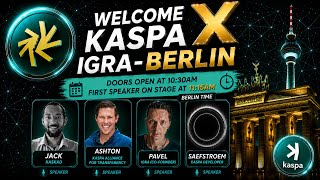 🔴 LIVE From Berlin | Kaspa x Igra Event Coverage