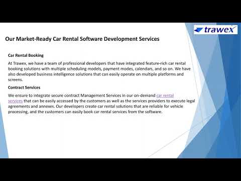 Car Rental Software Development | Trawex