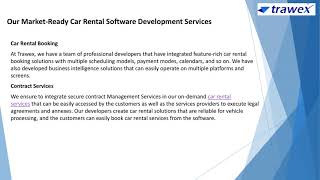 Car Rental Software Development | Trawex