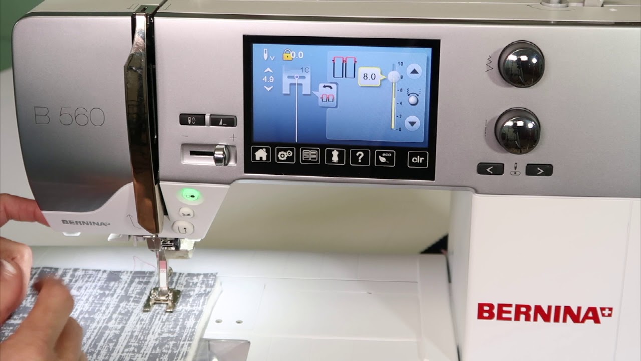 Bernina 560 60 Hand Look Quilt Stitch YouTube