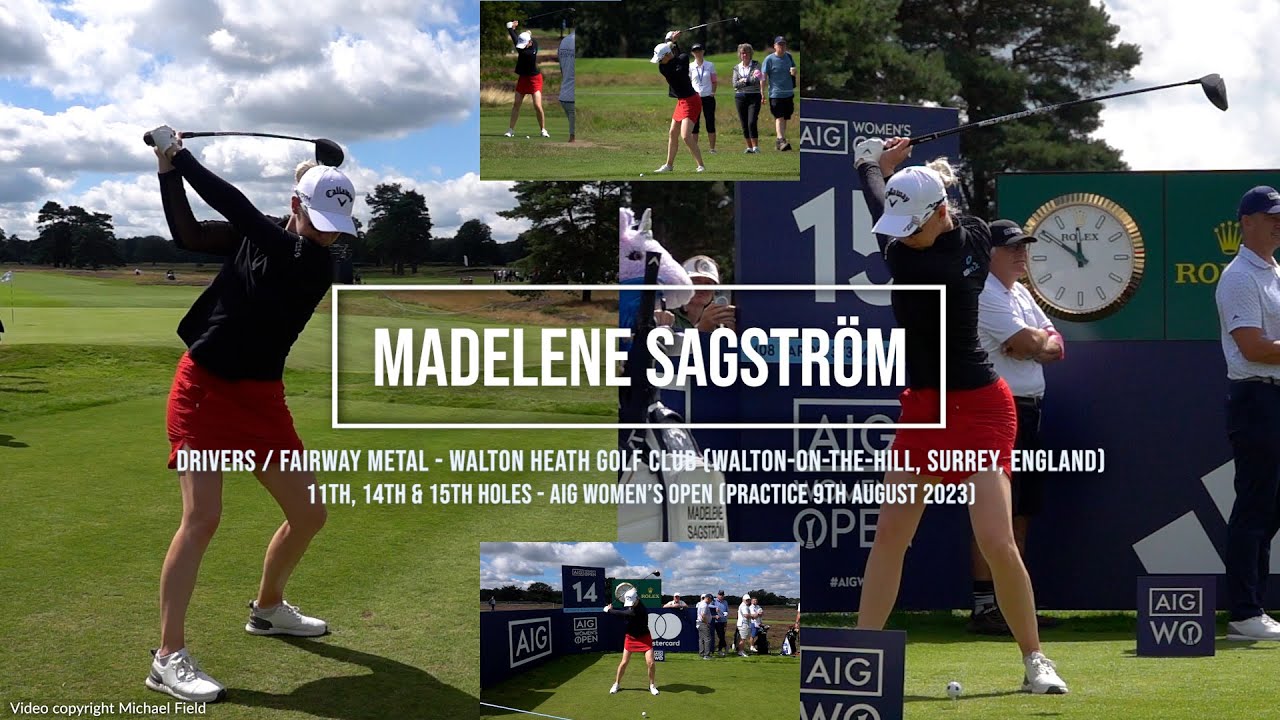 Madelene Sagström Golf Swing Driver (FO & DTL) AIG Women's Open (Walton