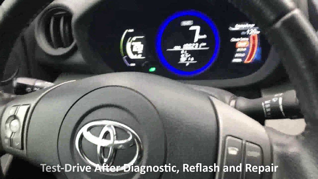 RAV4EV. Test-drive after Diagnostic, Reprogramming and Repair