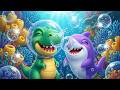 El T-Rex Contando Burbujas con Amigos del Océano 🦖 Canciones Infantiles y Rimas para Niños y Bebés