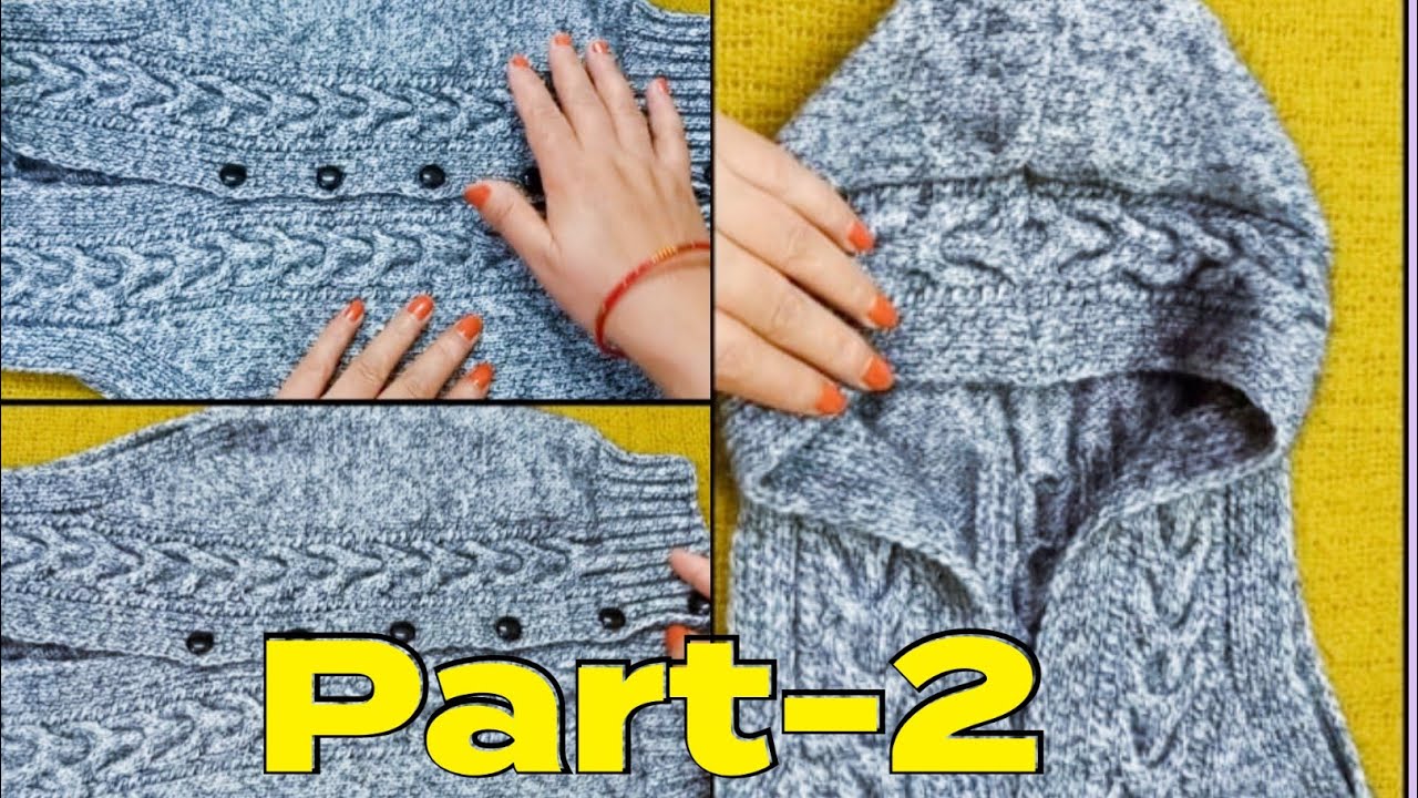 बेहद आसानी से बनाएं hood वाला boys हाफ जैकेट /boys sweater design latest/ #halfsweater #hoodi