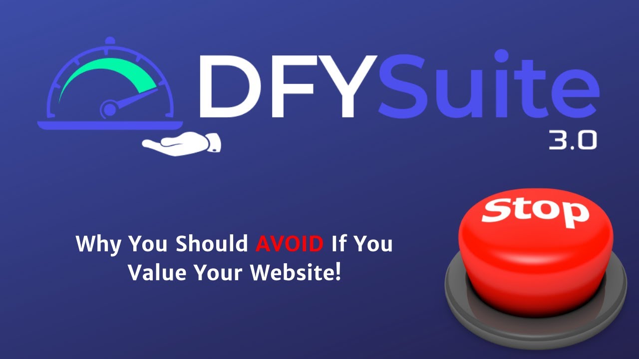 Done For You Suite 3.0 Review ⛔ Done For You Suite Concerns 🚨 DFY Suite 3.0