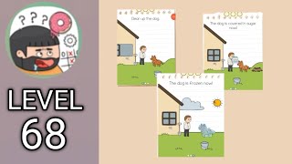 Brain Test 5 Level 68 All Part solution walkthrough 