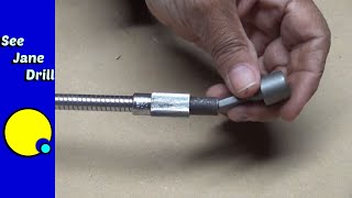Multi-Angle Bending Screwdrive Electric Drill Bit Flexible Extension 200mm Black