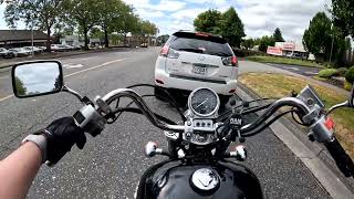 2004 Honda Shadow 1100 modded exhaust sound + ride in Beaverton