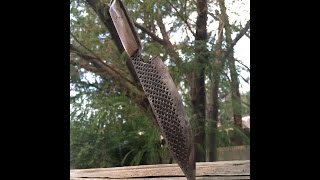 Marshall shows you how to make a knife out of a file with bone handle