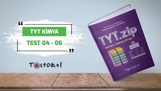 Tytzip Sayısal Tekrar Kitabı Tyt Kimya Test 04 - 06