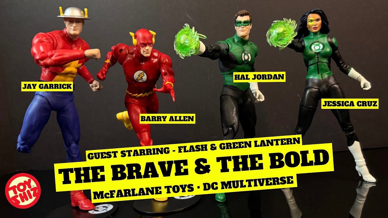 2026 Джессика Круз - Хэл Джордан - Барри Аллен - Джей Гаррик | DC Page Punchers | McFarlane Toys
