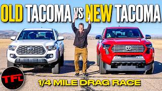 New vs Old Toyota Tacoma Drag Race: Does The New 4-Cylinder Turbo Beat The Old V6?