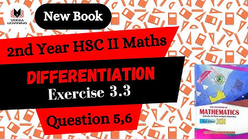 Exercise 3.3 | Question 5,6 | Differentiation | Unit 03 | Class 12 | Maths New Book | Sindh Board