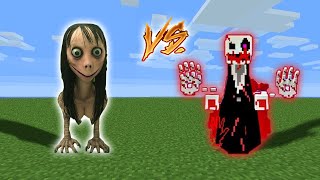 Minecraft | Real MoMo vs Bloody Gaster | Which is more scarier MoMo or Bloody Gaster