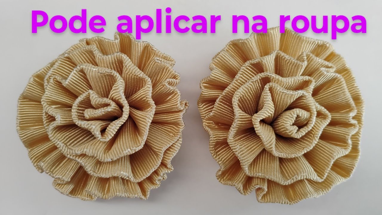 Como Fazer Flor Para Roupas - Passo a Passo