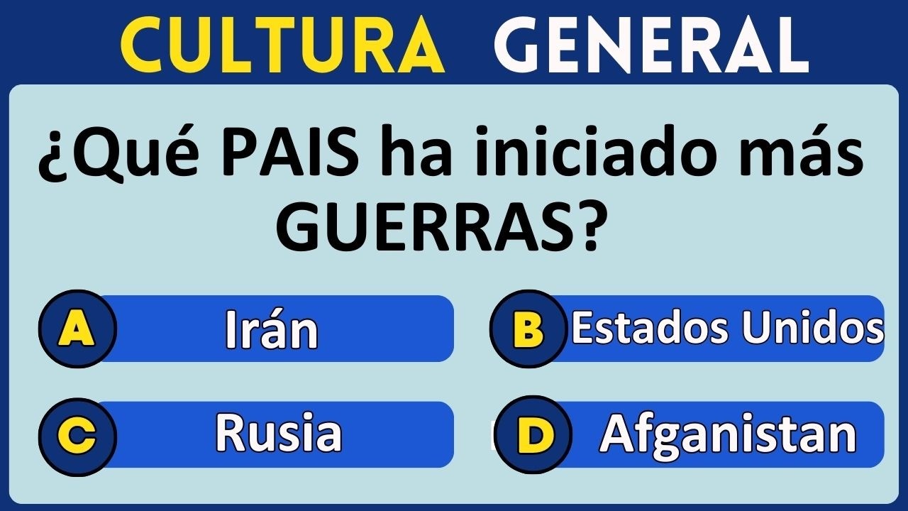 ¿Que Tan Bueno Eres En Cultura General?  Descúbrelo