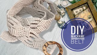 Пояс макраме в стиле бохо/Boho belt in macrame technique