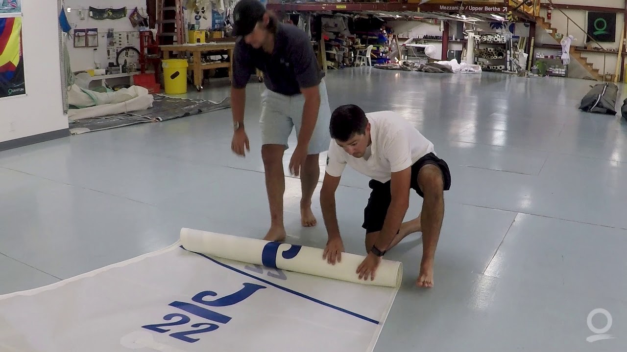 How to Fold Sails: Sail Roll From the Head