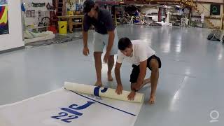 How to Fold Sails: Sail Roll From the Head