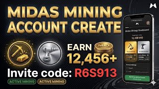Midas mining account create । Midas mobile mining account update।  Midas mining new update।  screenshot 2