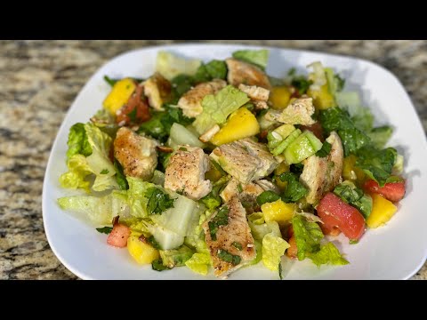 Ensalada De Pollo Con Mango Y Aguacate
