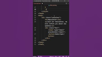 Subscribe Form | HTML CSS