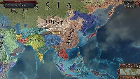Europa Universalis 4 AI Timelapse - The Wild Ride Mod 1444-3200