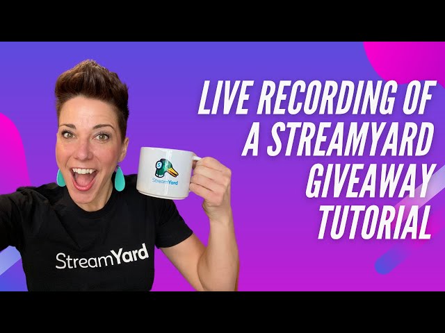 Help me Demo the StreamYard Giveaway Tool