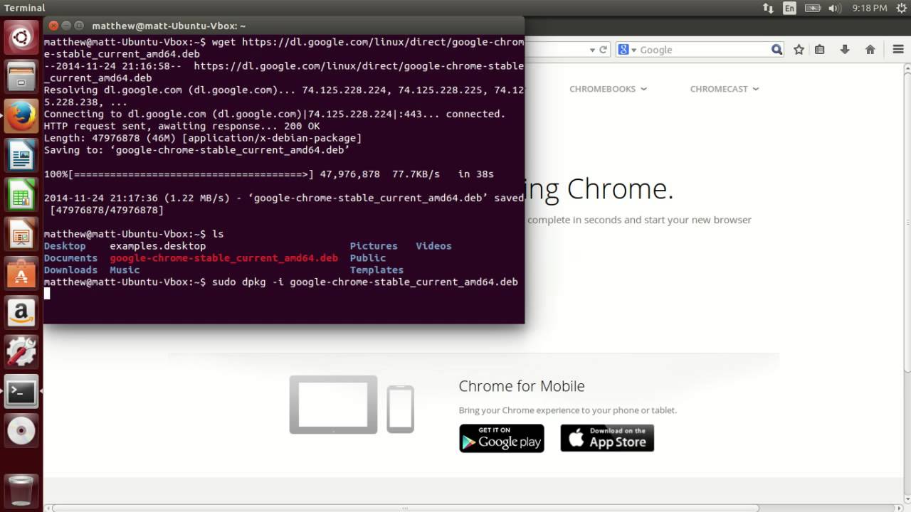 google chrome ubuntu 14.04