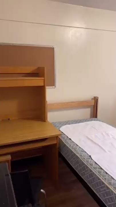 DORM ROOM BEFORE & AFTER…how long do you think this took us?😬 (Penn State) #shorts