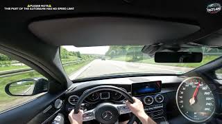 Mercedes-Benz C 220 d | POV Driving on German Autobahn | 4K
