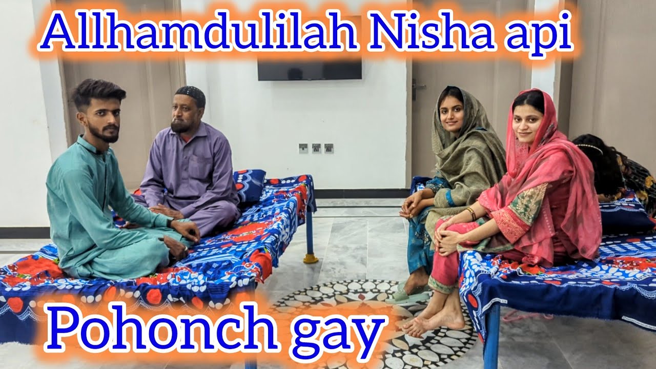 Api Ghar Shadi k bad hamari puri family nish api k Ghar 😍 || Adnan and Misbah ...