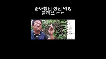 준아행님 생성 먹방 클라쓰 ㄷㄷ Shorts 