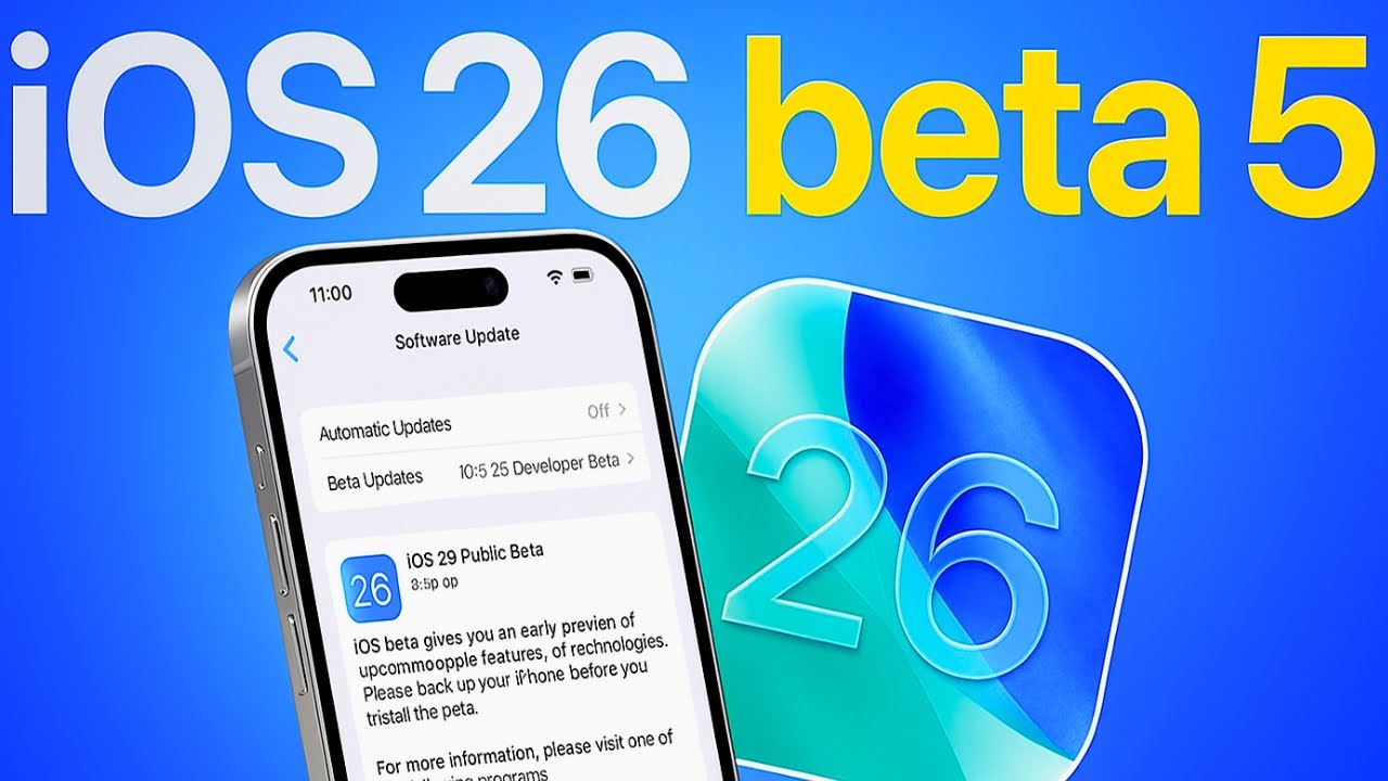 App Mensagens do iOS 26 beta 5 com RCS ativado
