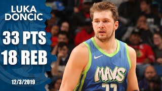 Luka Doncic records 33-point, 18-rebound double-double in just 28 minutes | 2019-20 NBA Highlights