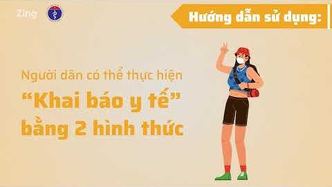 Hướng dẫn khai báo y tế bằng cách sử dụng mã QR code