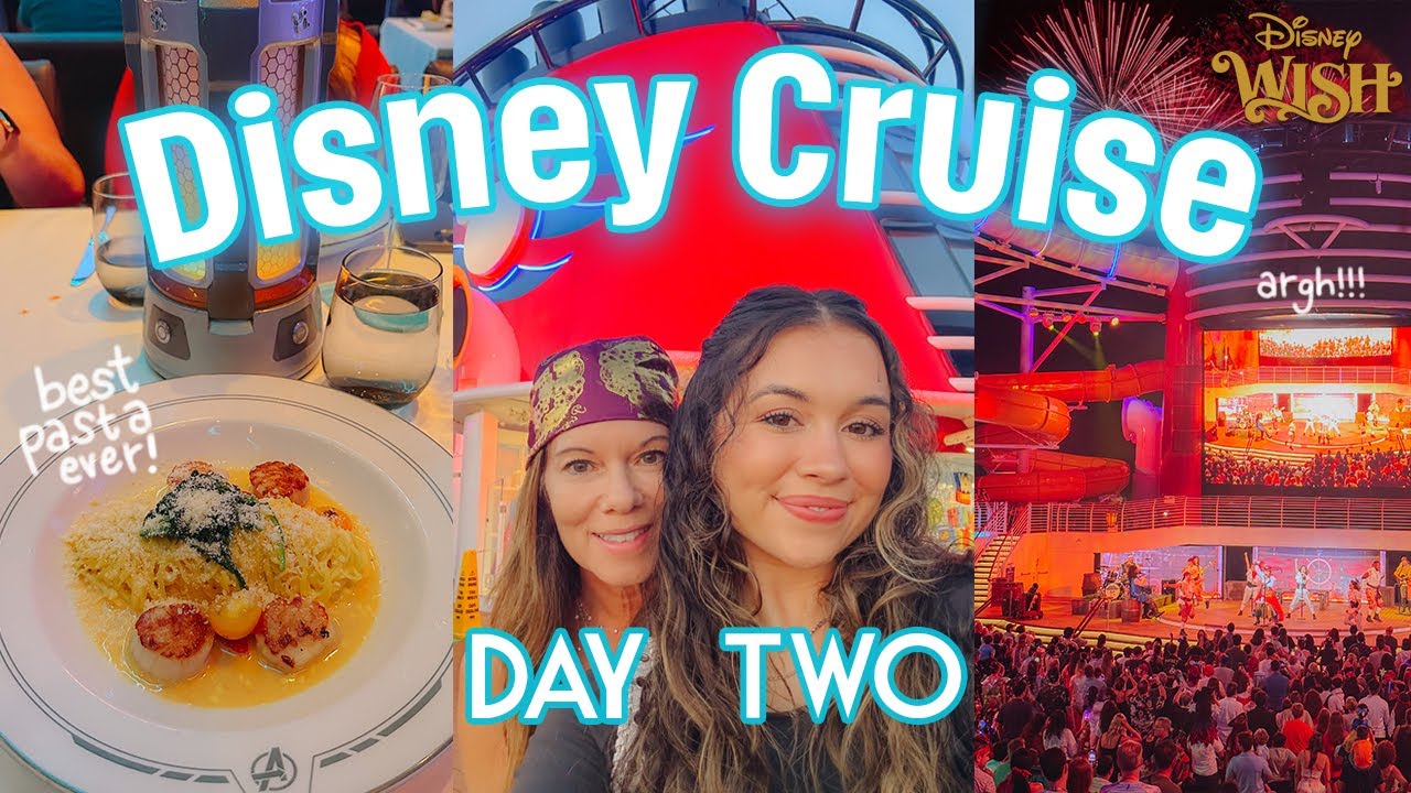 Disney Cruise Day 2 - Bahamas, Worlds of Marvel Dinner, Pirate Night!! ❤️ (25th Anniversary Sailing)