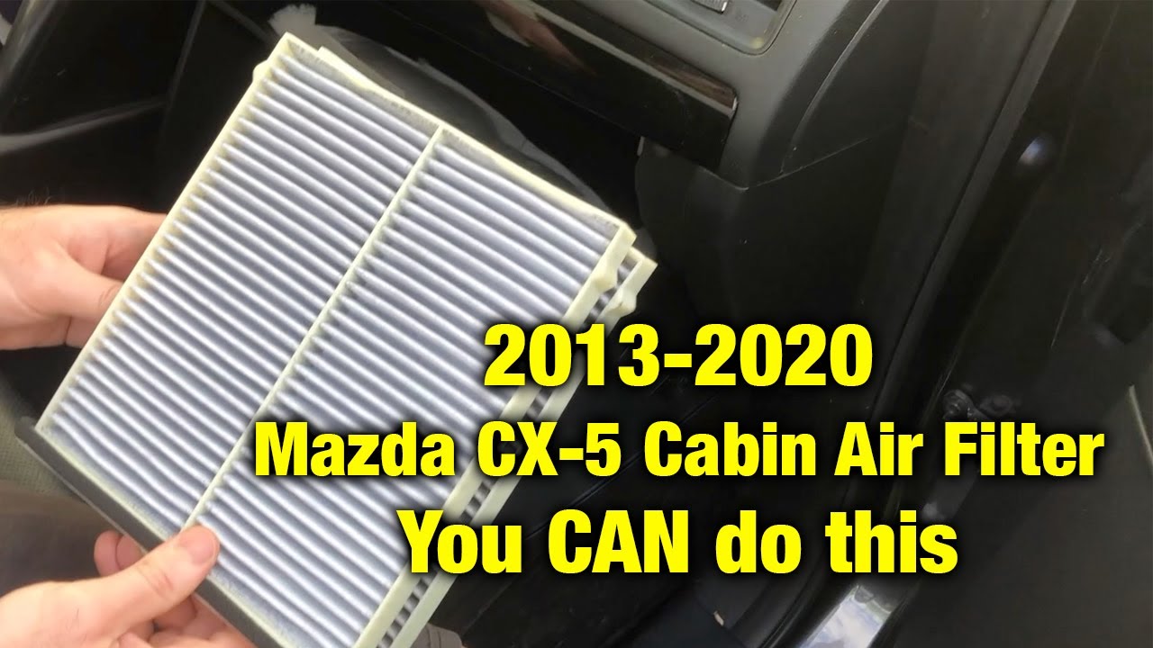 HOW TO REPLACE Cabin Air Filter on a 20132020 Mazda CX5 SUPER EASY