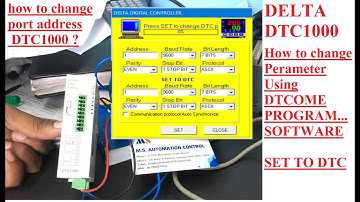 How to change Communication protocol In DTC 1000, ASCI To RTU, Using DTCOM soft. Delta PID.