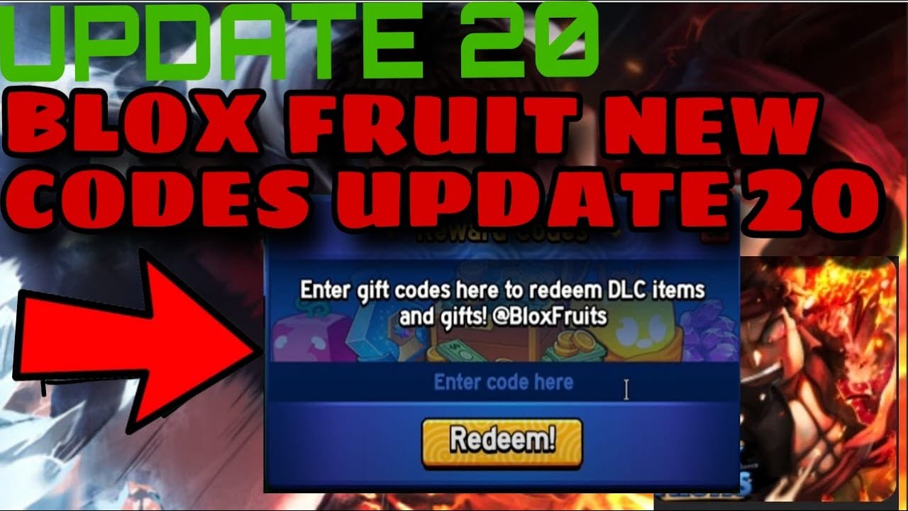 Blox fruits update 20 codes #bloxfruitscodes #bloxfruits #roblox #code