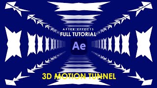 3D Motion Tunnel in After Effects | Mandala Animation Tutorial | After Effects 3D Animation