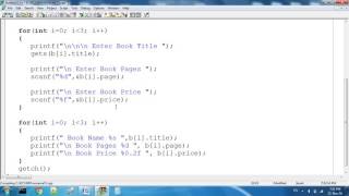 Structure Array in C Programming
