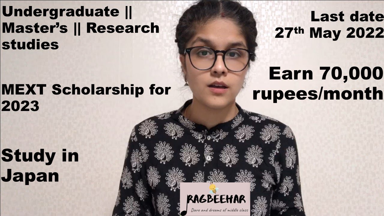 MEXT Scholarship 2022 || Japan government scholarship || Undergraduate  || Master's || Research