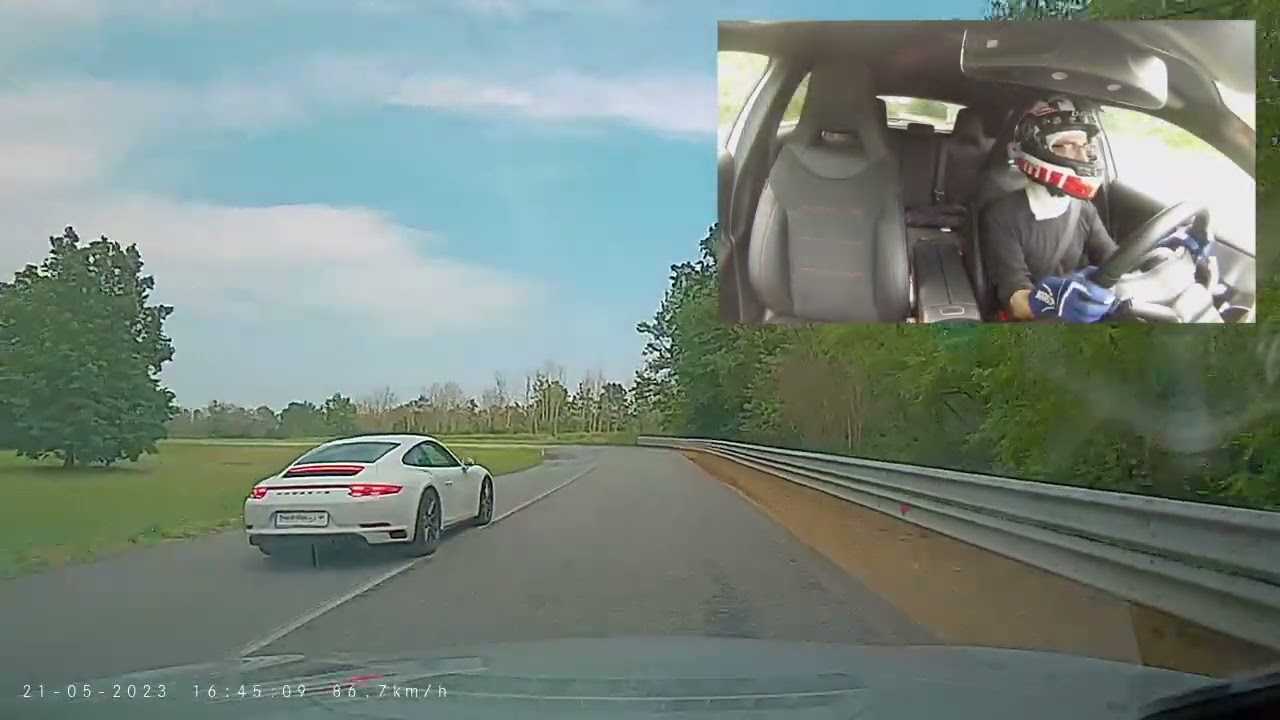 Mercedes A250e Vs Porsche 991-circuito BALOCCO tracciato LANGHE