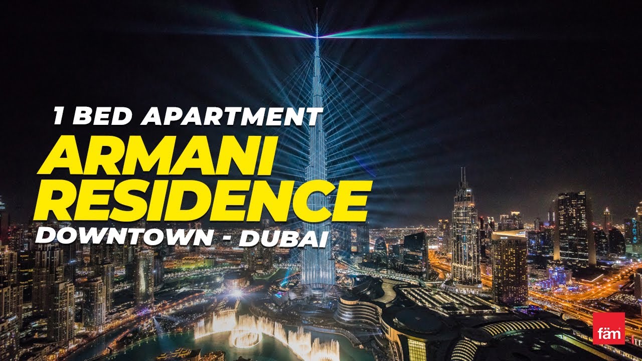 Fully Furnished Iconic 1 Bed Apartment in Armani Residence, Burj Khalifa, Downtown Dubai