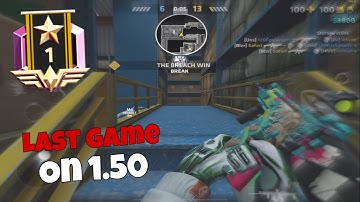 Critical Ops: LAST RANKED GAME ON 1.50 with an AMAZING PERFORMANCE.. 