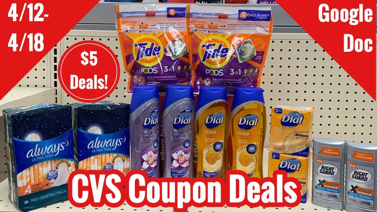 CVS Coupon Deals & Haul 4/12 4/18 5 Essential Household Stock Up Cheap Dial & Tide! 🙌🏽