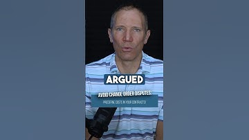 Avoid Change Order Disputes: Predefine Costs in Your Contracts! #construction #podcast