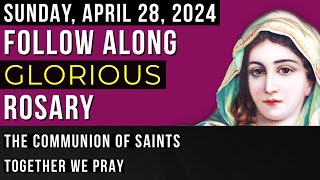 WATCH - FOLLOW ALONG VISUAL ROSARY for SUNDAY, April 28, 2024 - WORDS OF PRAYER
