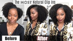 Get LONG NATURAL HAIR FAST with The BEST & Most Natural Clip ins EVER (Type 4 hair)